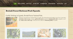 Desktop Screenshot of bwindiforestnationalpark.com